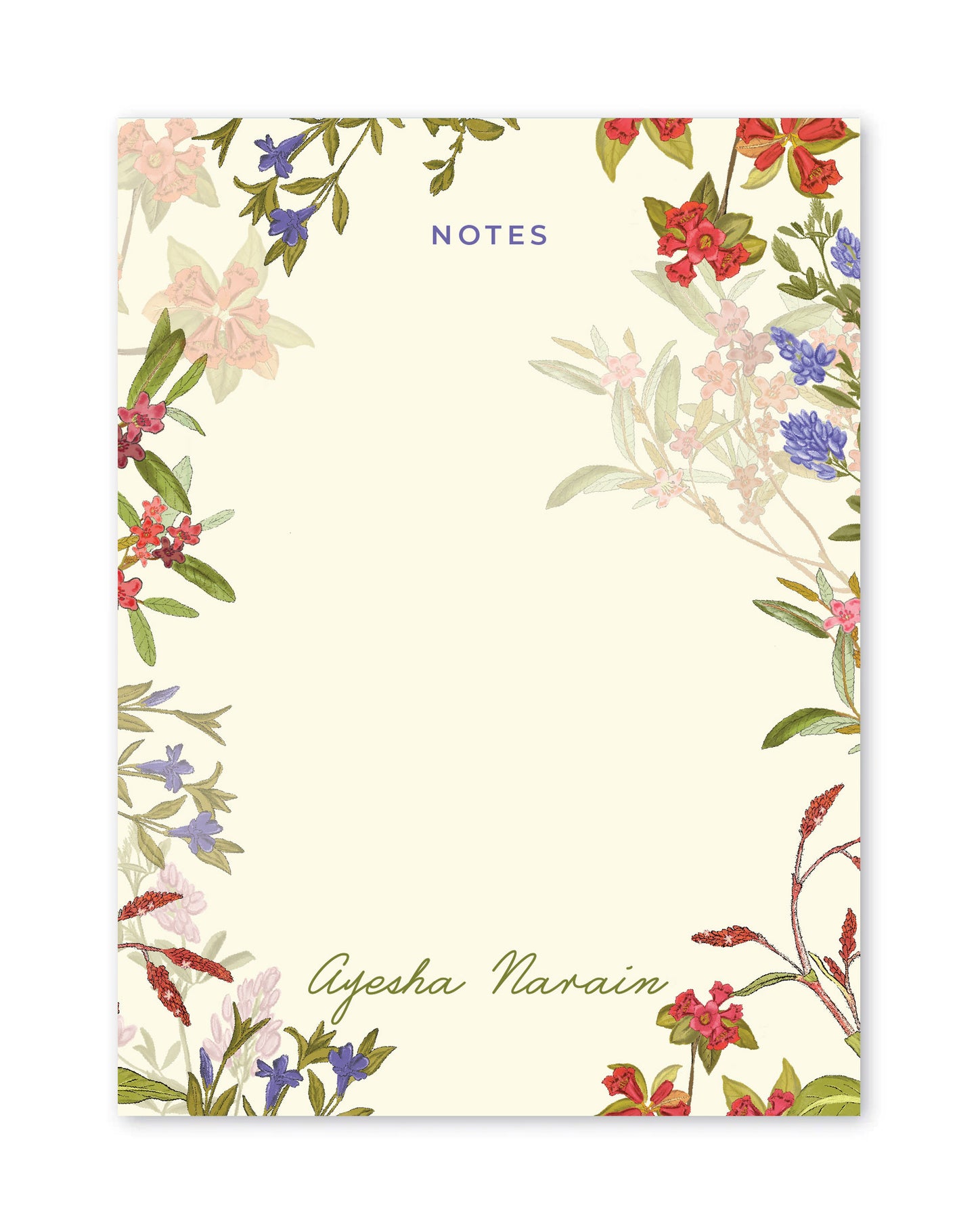 Spring Notepads Personalised Spring Bloom Notepad | Personalised Notepad | Dots and ...