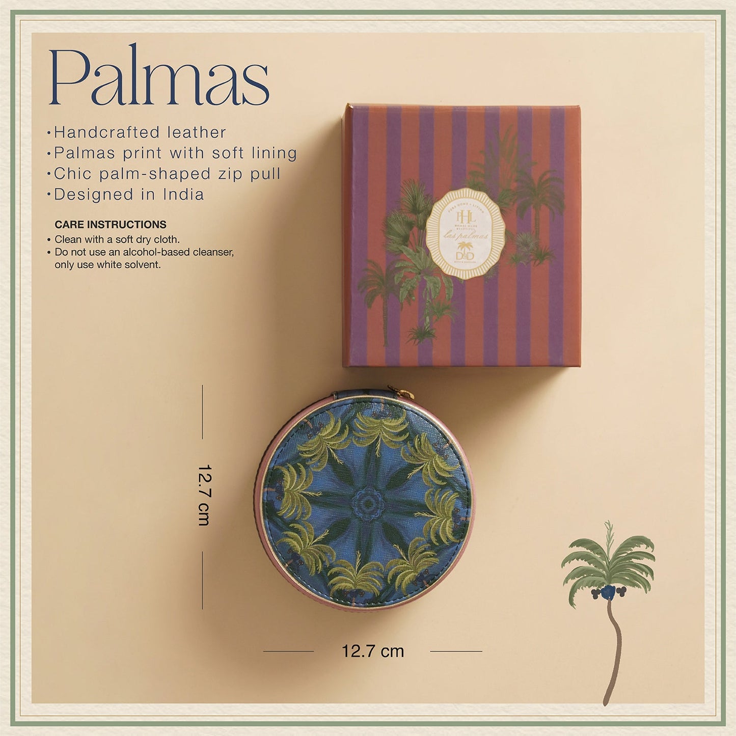 Palmas Round Jewellery Box