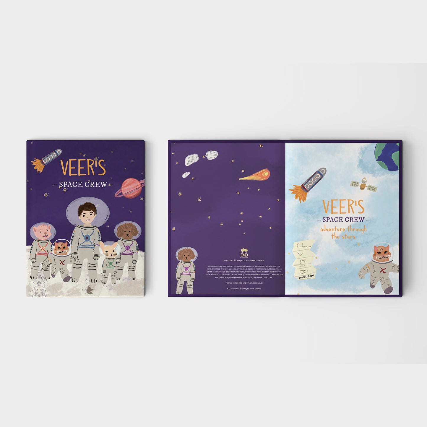 Space Crew Personalised Story book